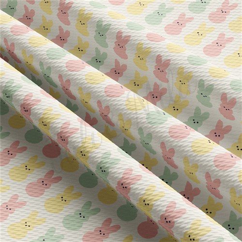 Easter AA2324 Liverpool Bullet Textured Stretch Solid Strip Thick Knit Jersey Fabric