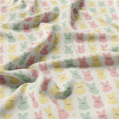 Easter AA2324 Liverpool Bullet Textured Stretch Solid Strip Thick Knit Jersey Fabric