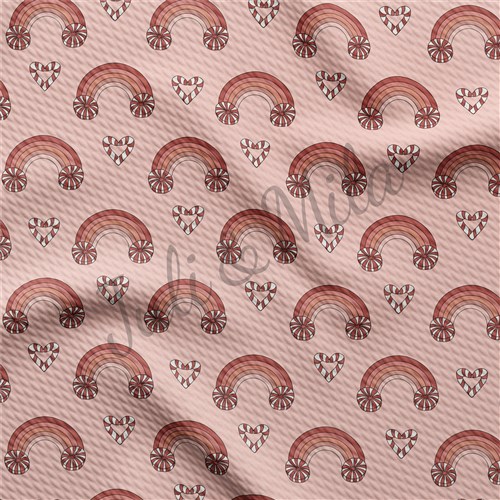 Christmas Printed Liverpool Bullet Textured Stretch Solid Strip Thick Knit Jersey Fabric