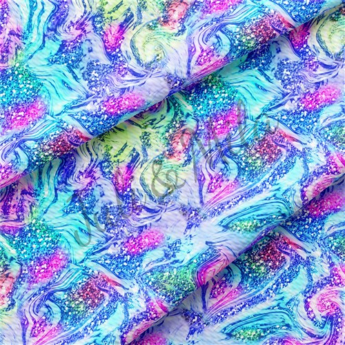 Printed Liverpool Bullet Textured Stretch Solid Strip Thick Knit Jersey Fabric