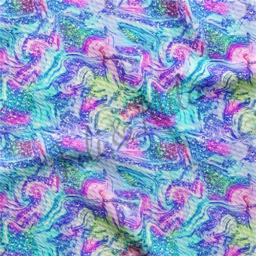 Printed Liverpool Bullet Textured Stretch Solid Strip Thick Knit Jersey Fabric