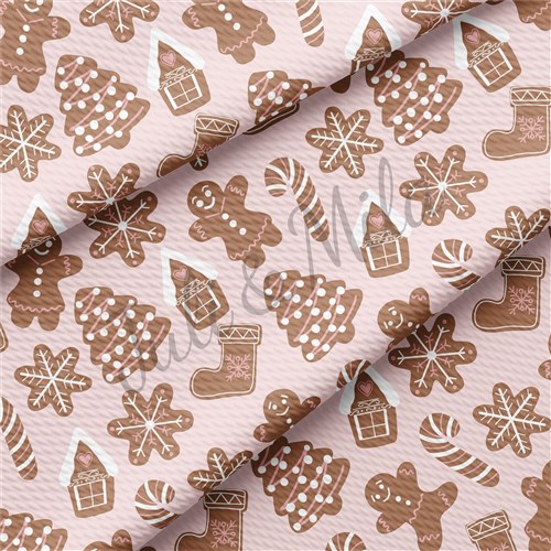 Christmas Printed Liverpool Bullet Textured Stretch Solid Strip Thick Knit Jersey Fabric