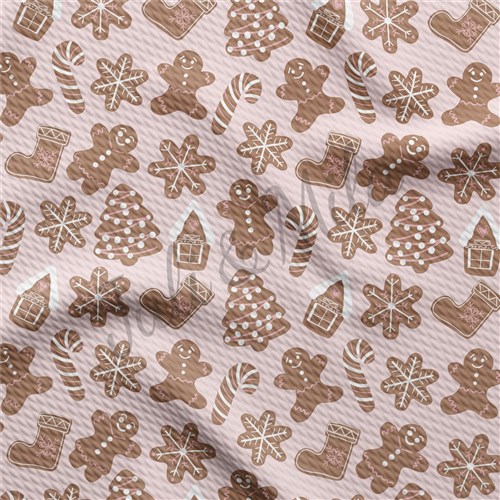 Christmas Printed Liverpool Bullet Textured Stretch Solid Strip Thick Knit Jersey Fabric