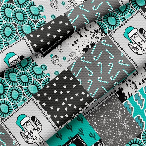 Christmas Printed Liverpool Fabric AA2096 & Get a Free $89.99 Embroidery Bundle