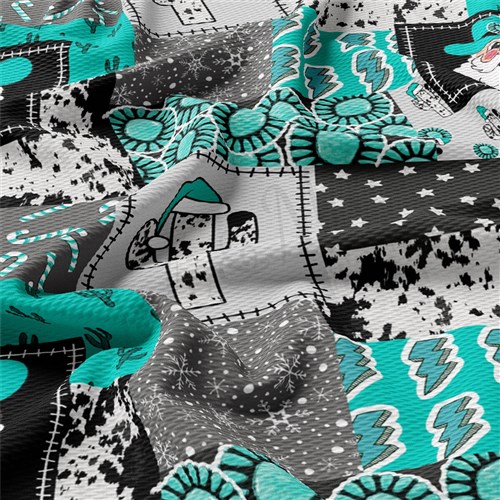 Christmas Printed Liverpool Fabric AA2096 & Get a Free $89.99 Embroidery Bundle