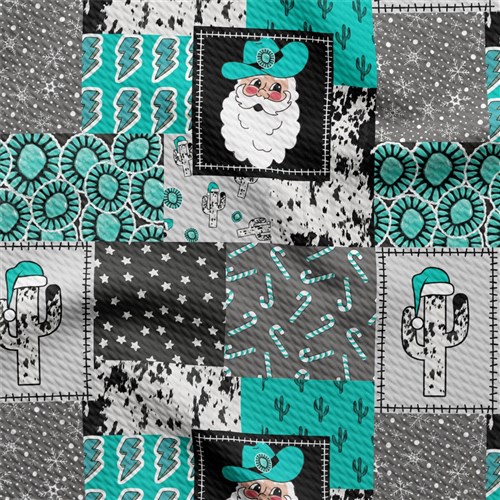 Christmas Printed Liverpool Fabric AA2096 & Get a Free $89.99 Embroidery Bundle