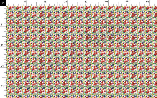 Mardi Gras Printed Liverpool 4 Way Fabric AA1358 & Get a Free $89.99 Embroidery Bundle
