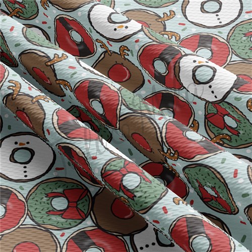 Christmas Liverpool Bullet Textured Stretch Solid Strip Thick Knit Jersey Fabric