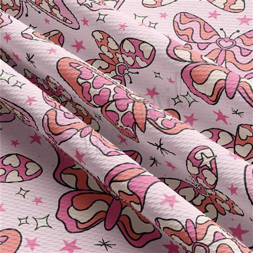 Valentine's Day Liverpool Bullet Textured Stretch Solid Strip Thick Knit Jersey Fabric