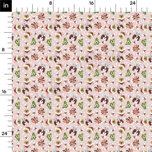 Christmas Dogs Printed Fabric AA944 & Get a Free $89.99 Embroidery Bundle