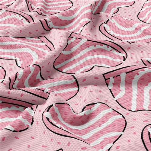 Valentine's Day Liverpool Bullet Textured Stretch Solid Strip Thick Knit Jersey Fabric