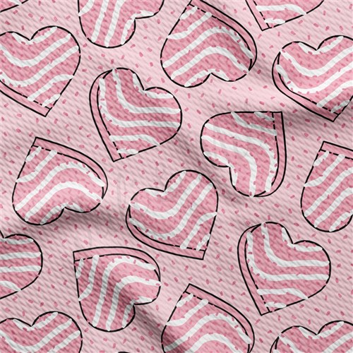 Valentine's Day Liverpool Bullet Textured Stretch Solid Strip Thick Knit Jersey Fabric