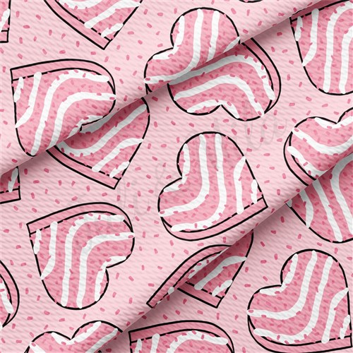 Valentine's Day Liverpool Bullet Textured Stretch Solid Strip Thick Knit Jersey Fabric