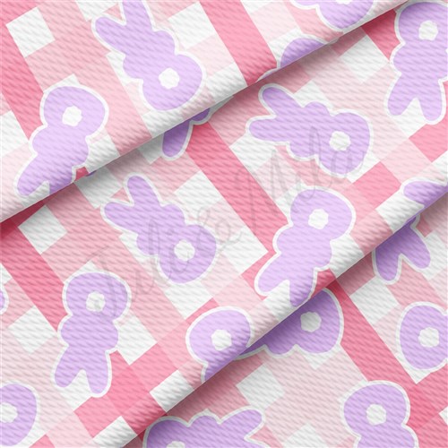 Easter Liverpool Bullet Textured Stretch Solid Strip Thick Knit Jersey Fabric