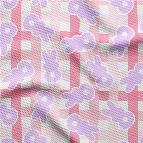 Easter Liverpool Bullet Textured Stretch Solid Strip Thick Knit Jersey Fabric