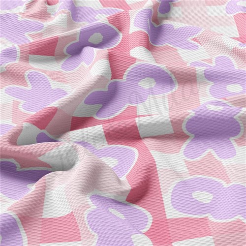 Easter Liverpool Bullet Textured Stretch Solid Strip Thick Knit Jersey Fabric