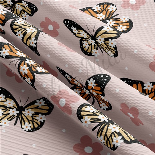 Printed Liverpool Bullet Textured Stretch Solid Strip Thick Knit Jersey Fabric