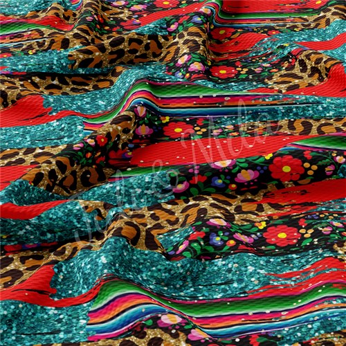Printed Liverpool Bullet Textured Stretch Solid Strip Thick Knit Jersey Fabric