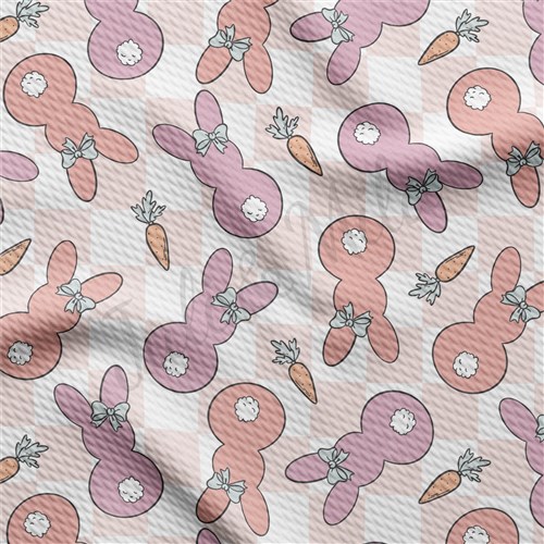 Easter Liverpool Bullet Textured Stretch Solid Strip Thick Knit Jersey Fabric