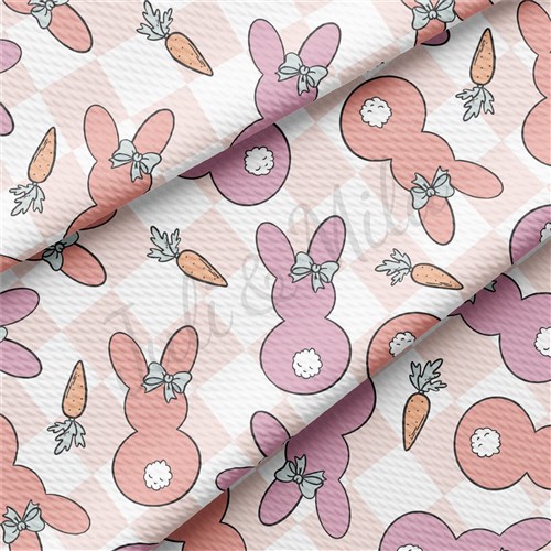 Easter Liverpool Bullet Textured Stretch Solid Strip Thick Knit Jersey Fabric