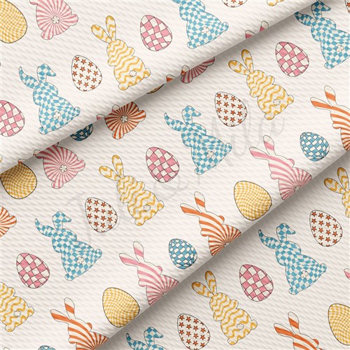 Easter AA2381 Liverpool Bullet Textured Stretch Solid Strip Thick Knit Jersey Fabric