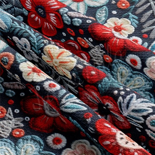 Embroidery Printed Liverpool Fabric AA1791 & Get a Free $89.99 Embroidery Bundle