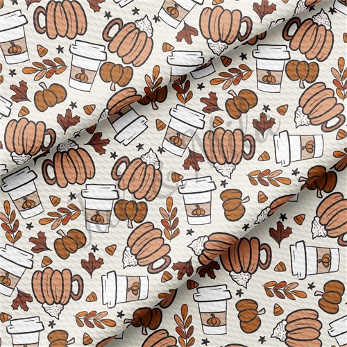 Fall Autumn Pumpkin Printed Fabric pumpkin14 & Get a Free $89.99 Embroidery Bundle
