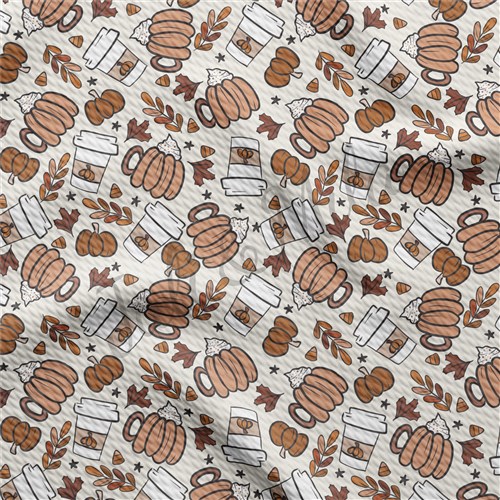 Fall Autumn Pumpkin Printed Fabric pumpkin14 & Get a Free $89.99 Embroidery Bundle
