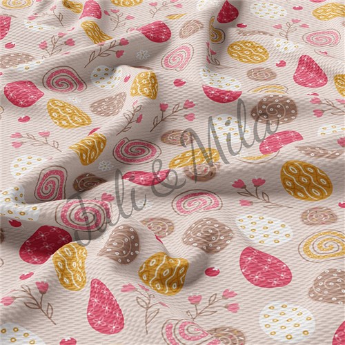 Easter Printed Liverpool Fabric Egg Bunny Pastel(E50) & Get a Free $89.99 Embroidery Bundle