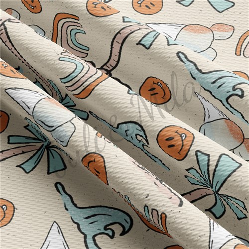 Printed Liverpool Bullet Textured Stretch Solid Strip Thick Knit Jersey Fabric