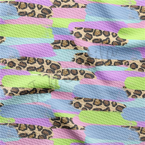 Paintsmear60 Liverpool Bullet Textured Stretch Solid Strip Thick Knit Jersey Fabric