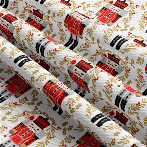Christmas Liverpool Bullet Textured Stretch Solid Strip Thick Knit Jersey Fabric