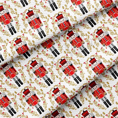 Christmas Liverpool Bullet Textured Stretch Solid Strip Thick Knit Jersey Fabric