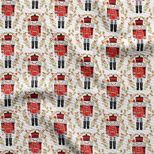 Christmas Liverpool Bullet Textured Stretch Solid Strip Thick Knit Jersey Fabric