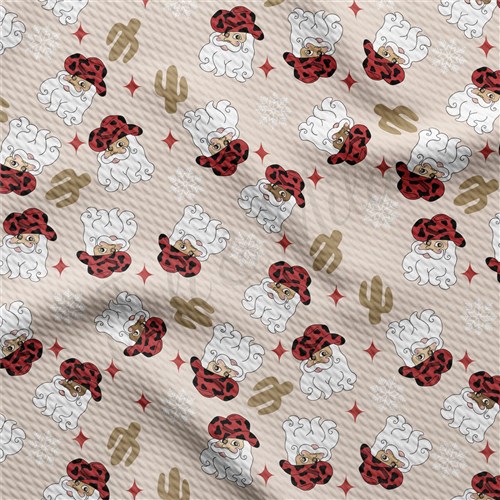 Christmas Printed Liverpool Bullet Textured Stretch Solid Strip Thick Knit Jersey Fabric