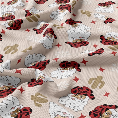 Christmas Printed Liverpool Bullet Textured Stretch Solid Strip Thick Knit Jersey Fabric