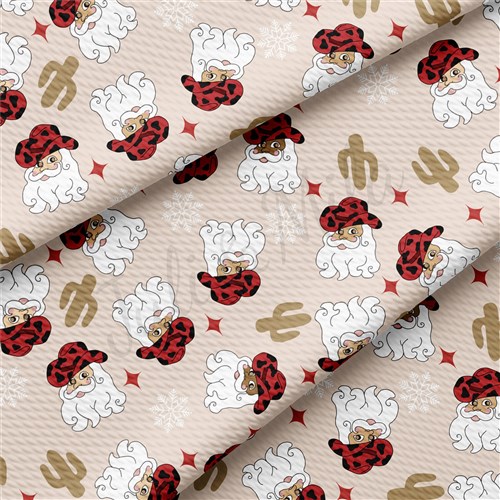 Christmas Printed Liverpool Bullet Textured Stretch Solid Strip Thick Knit Jersey Fabric