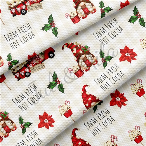 Christmas Liverpool Bullet Textured Stretch Solid Strip Thick Knit Jersey Fabric