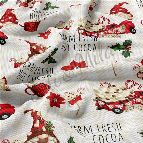 Christmas Liverpool Bullet Textured Stretch Solid Strip Thick Knit Jersey Fabric