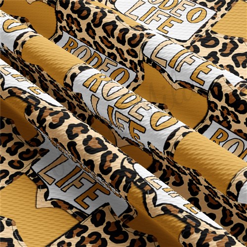 Rodeo Life Printed Liverpool Bullet Textured Stretch Solid Strip Thick Knit Jersey Fabric