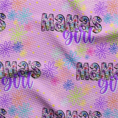 Printed Liverpool Fabric AA2497 Mama's Girl & Get a Free $89.99 Embroidery Bundle