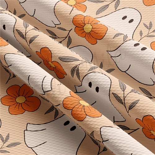 Fall Halloween ghosts Liverpool Bullet Textured Stretch Solid Strip Thick Knit Jersey Fabric