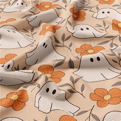 Fall Halloween ghosts Liverpool Bullet Textured Stretch Solid Strip Thick Knit Jersey Fabric
