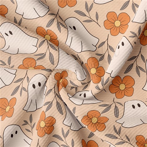 Fall Halloween ghosts Liverpool Bullet Textured Stretch Solid Strip Thick Knit Jersey Fabric