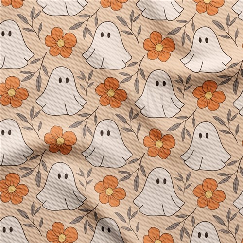 Fall Halloween ghosts Liverpool Bullet Textured Stretch Solid Strip Thick Knit Jersey Fabric