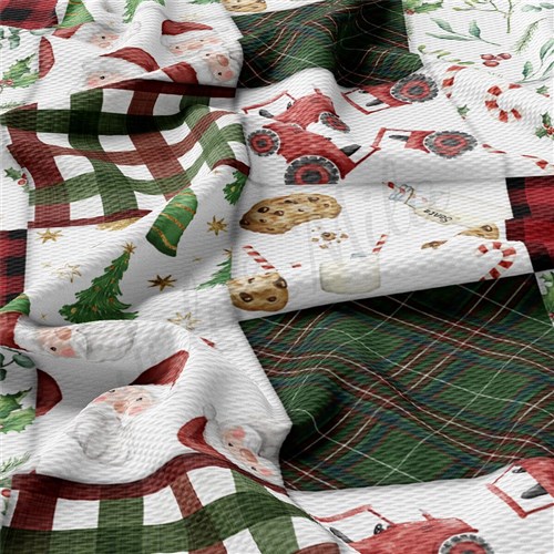 Christmas Candy Cane Liverpool Bullet Textured Stretch Solid Strip Thick Knit Jersey Fabric