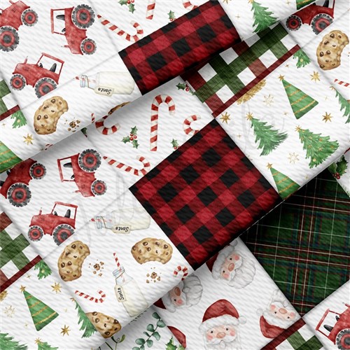 Christmas Candy Cane Liverpool Bullet Textured Stretch Solid Strip Thick Knit Jersey Fabric