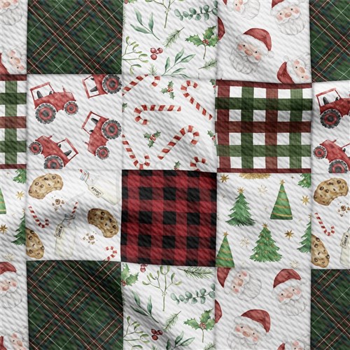 Christmas Candy Cane Liverpool Bullet Textured Stretch Solid Strip Thick Knit Jersey Fabric