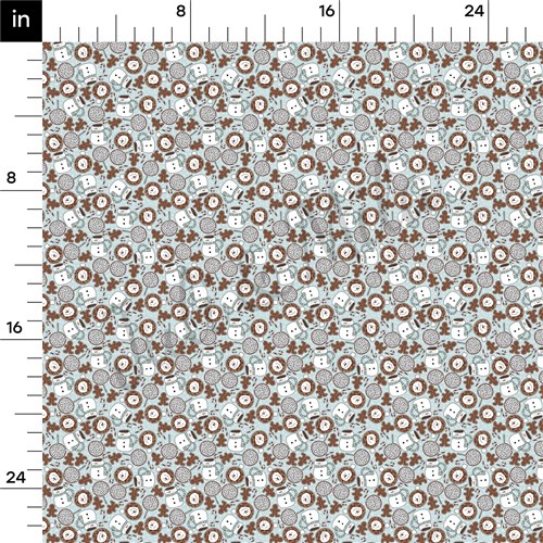Snowman Christmas Liverpool Bullet Textured Stretch Solid Strip Thick Knit Jersey Fabric