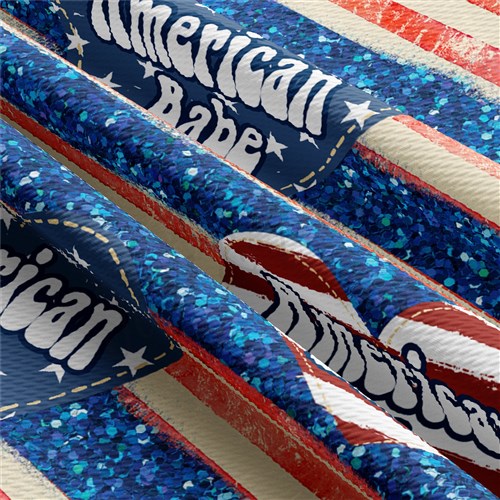 American Patriotic 4th of July Printed Liverpool AA1411 & Get a Free $89.99 Embroidery Bundle